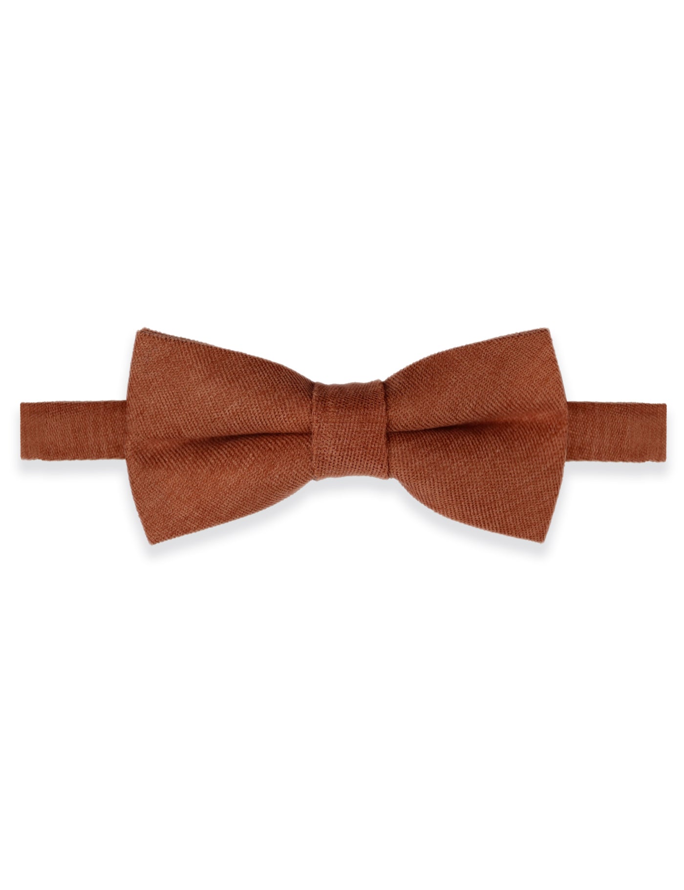 100% Brushed Cotton Tie - Burnt Orange