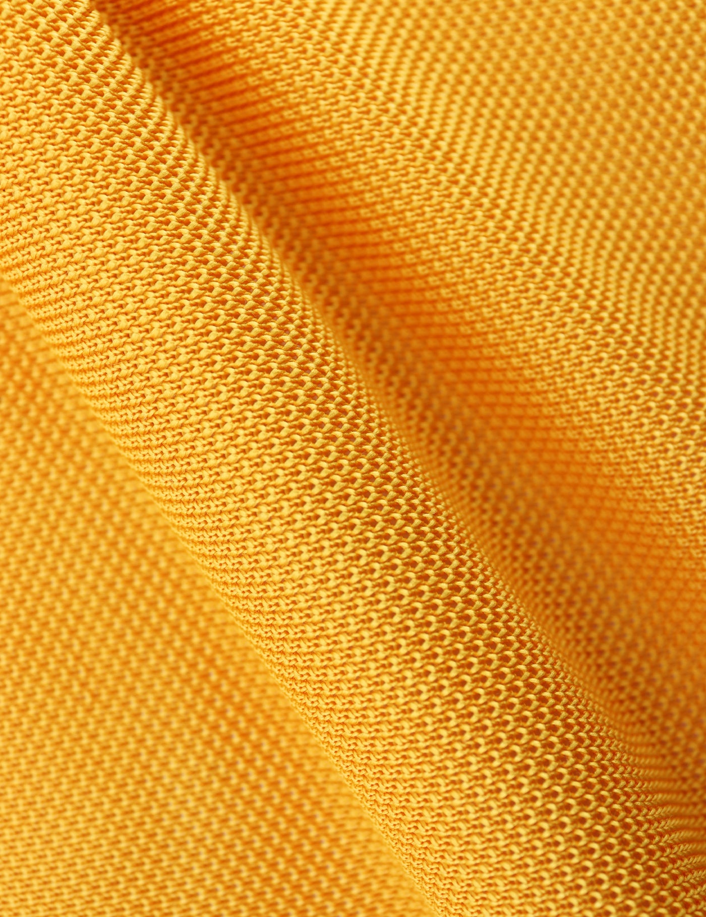 Children's Diamond End Knitted Tie - Mustard Yellow