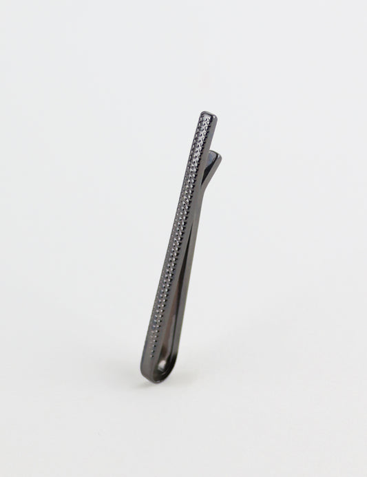 Textured Tie Bar - Black