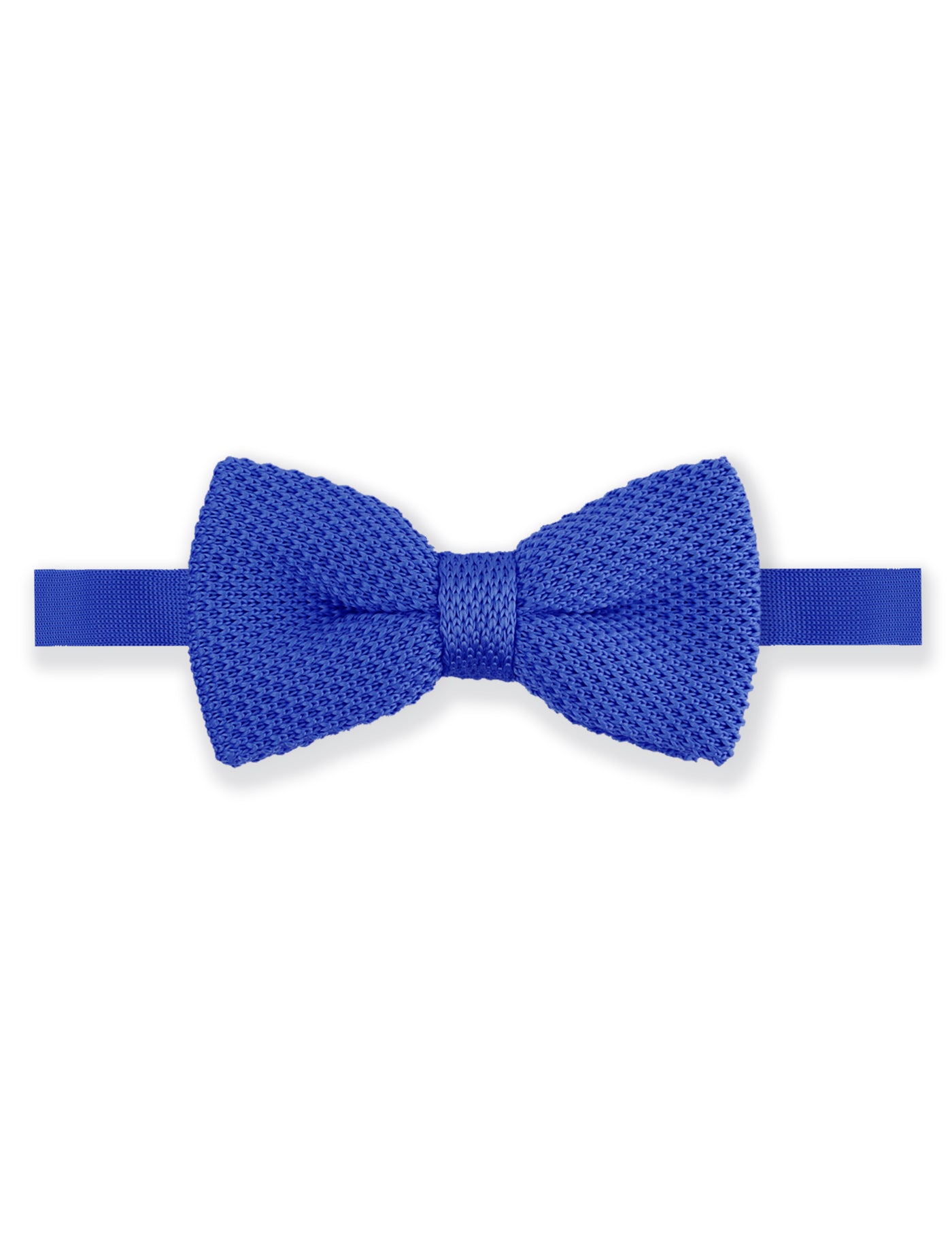 100% Polyester Knitted Bow Tie - Royal Blue