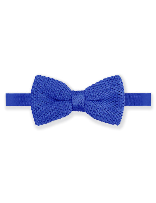 Children's Knitted Bow Tie - Royal Blue