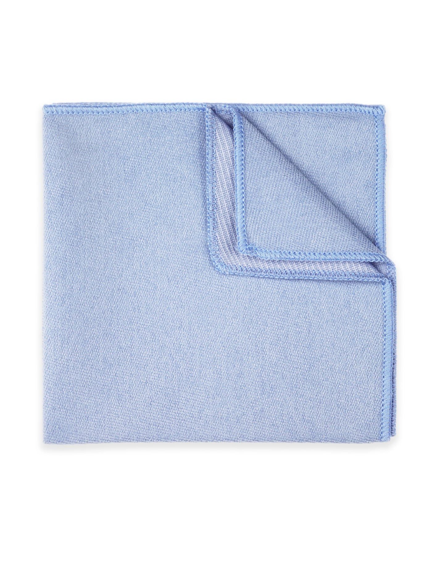 100% Brushed Cotton Tie - Light Blue