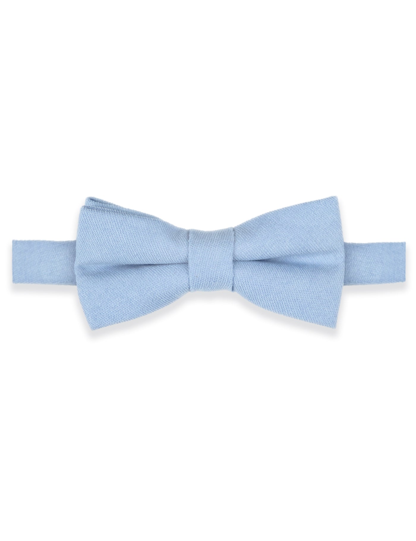 100% Brushed Cotton Bow Tie - Light Blue