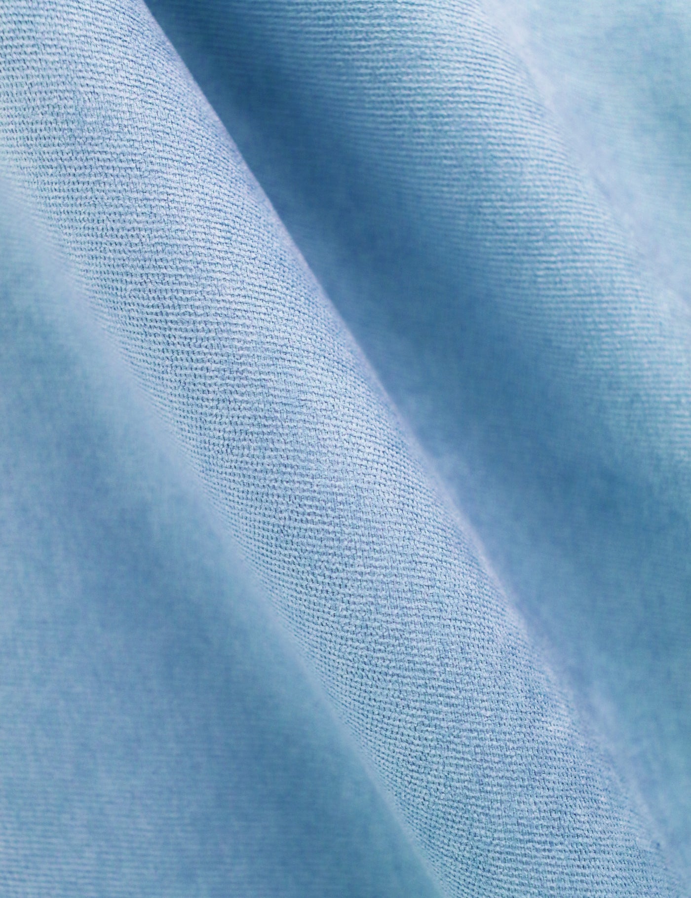 100% Brushed Cotton Tie - Light Blue