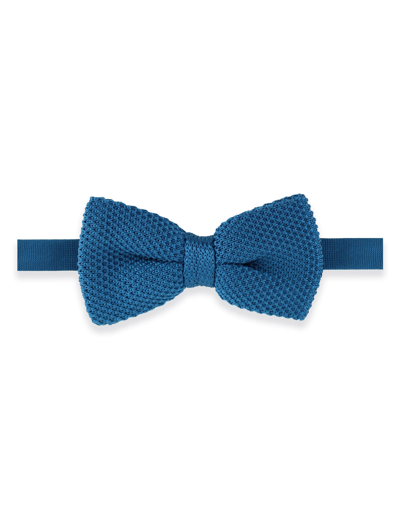 Children's Knitted Bow Tie - Dark Teal