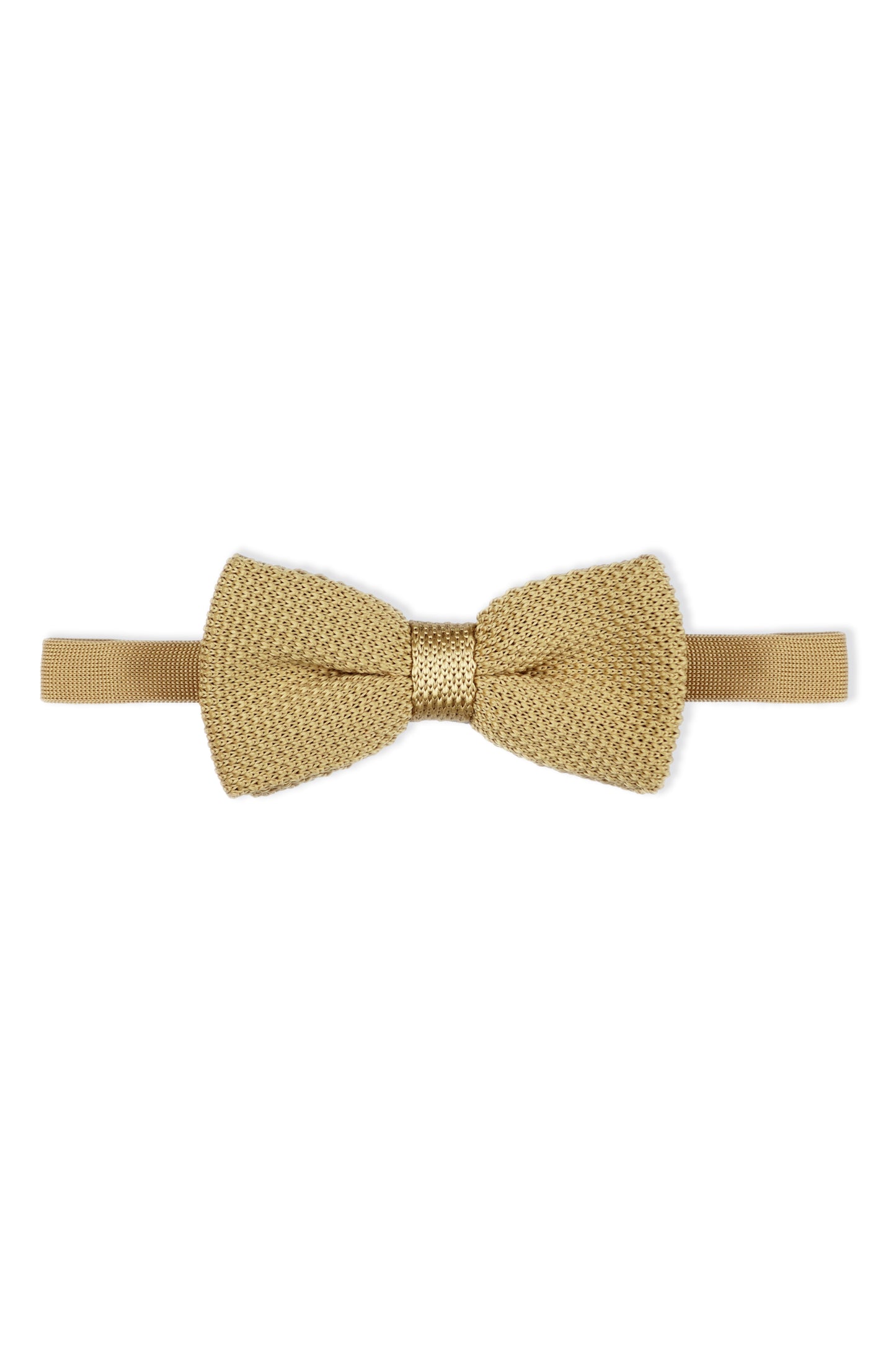 100% Polyester Diamond End Knitted Tie - Beige