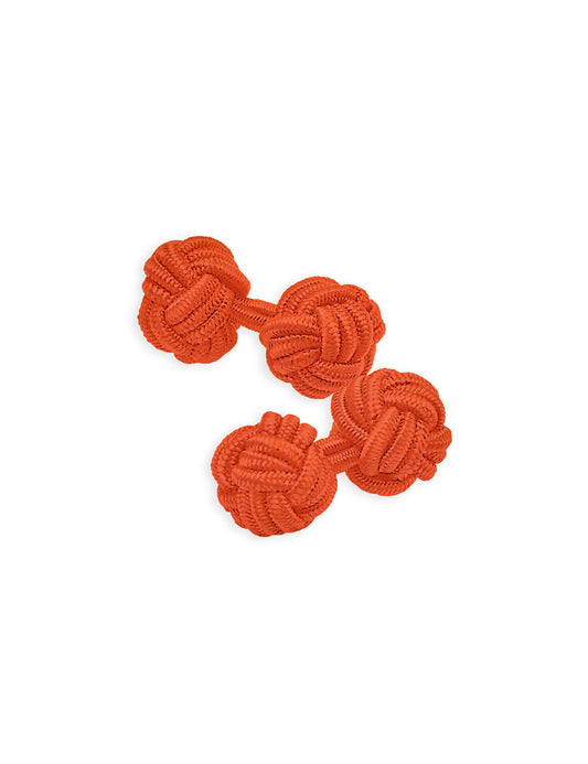 Knot Cufflinks - Orange