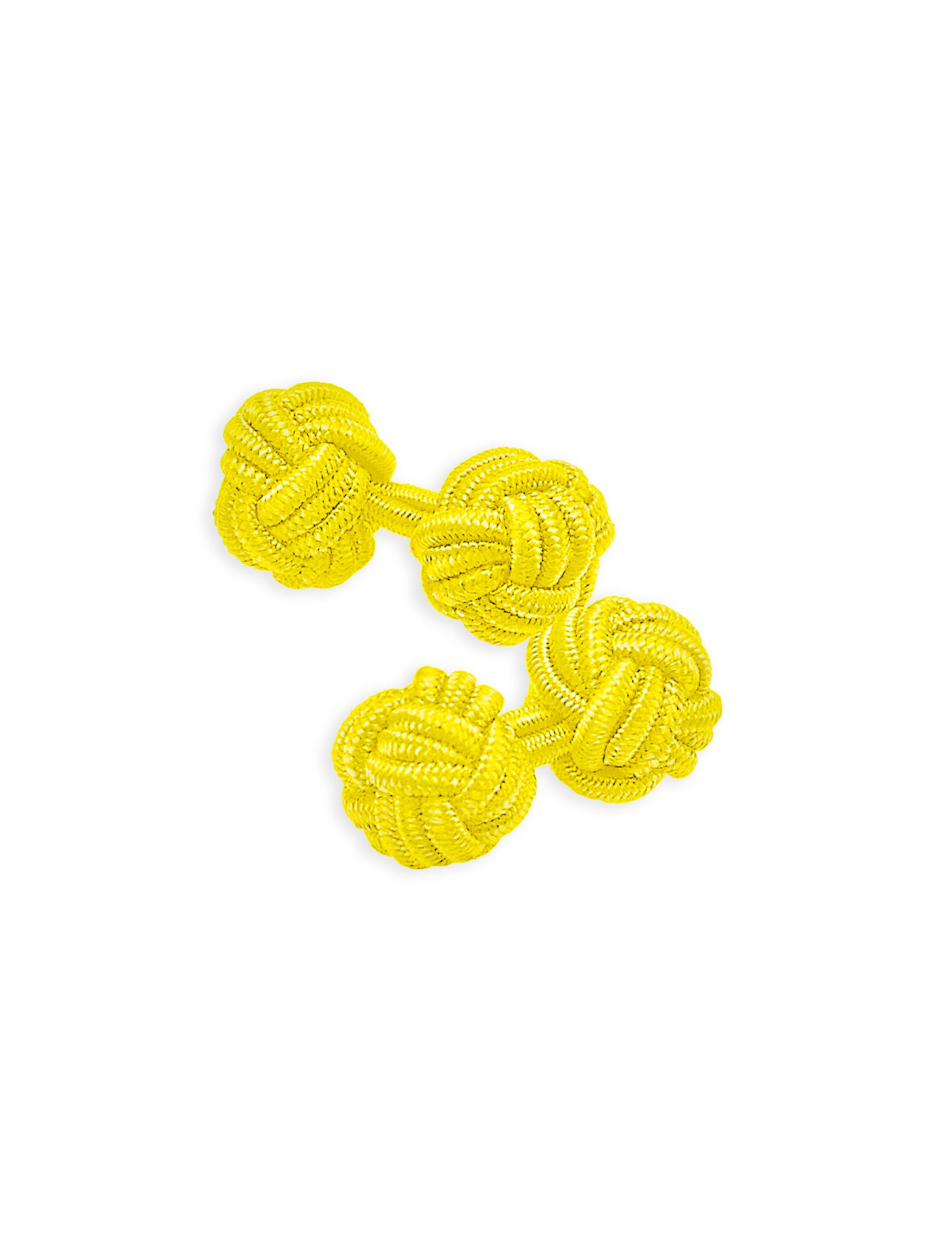 Knot Cufflinks - Yellow