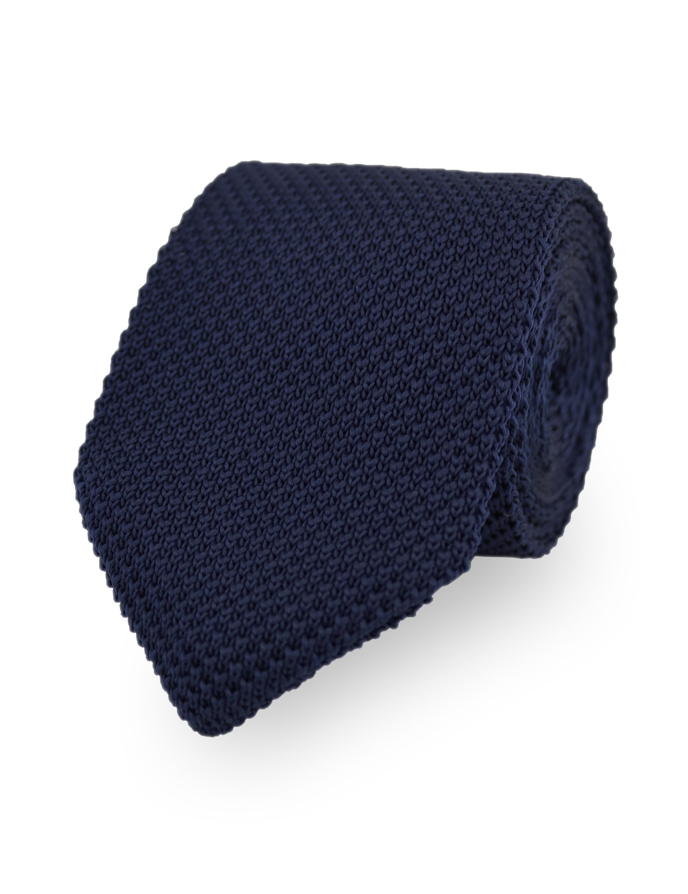 100% Polyester Knitted Bow Tie - Navy Blue