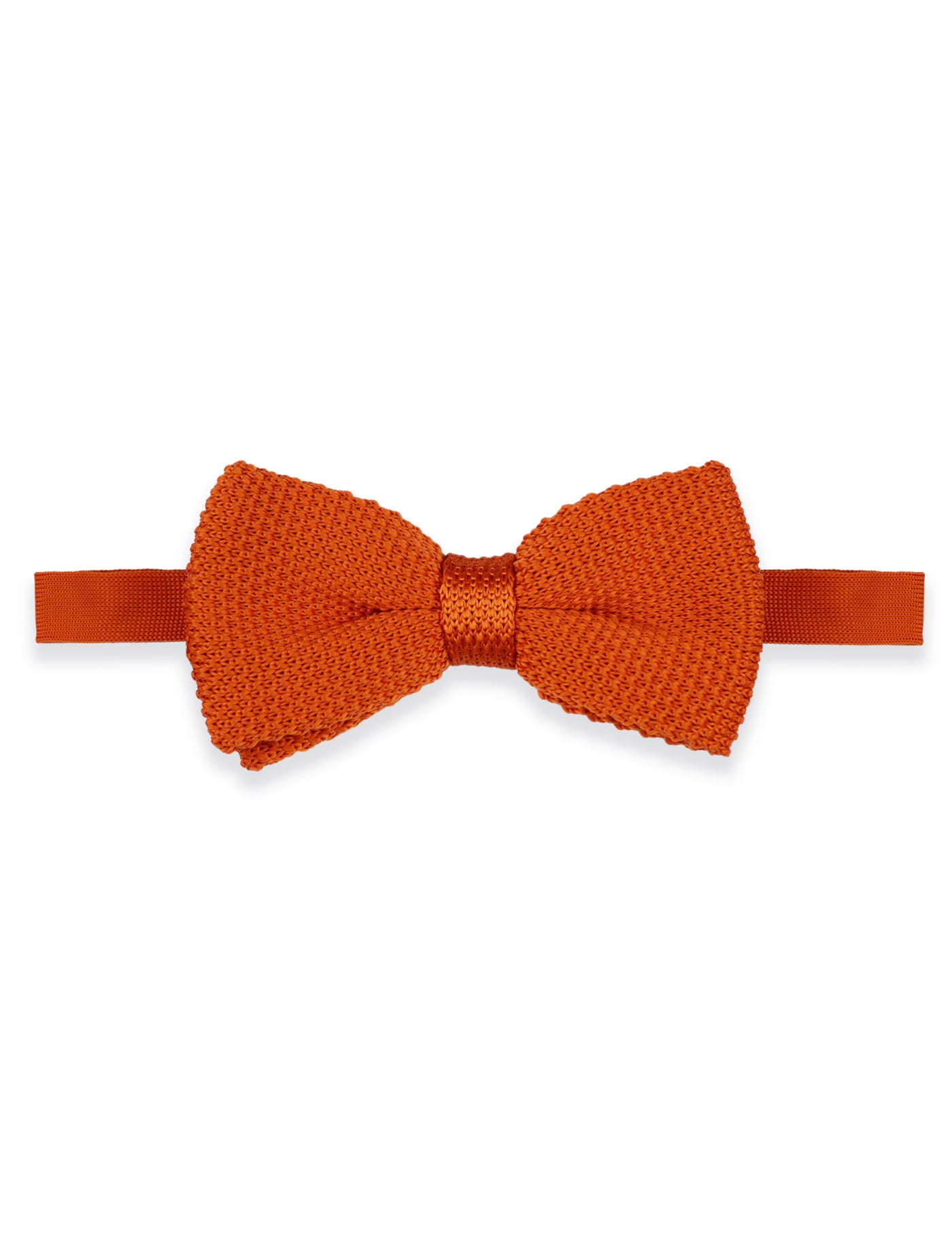 100% Polyester Knitted Pocket Square - Orange