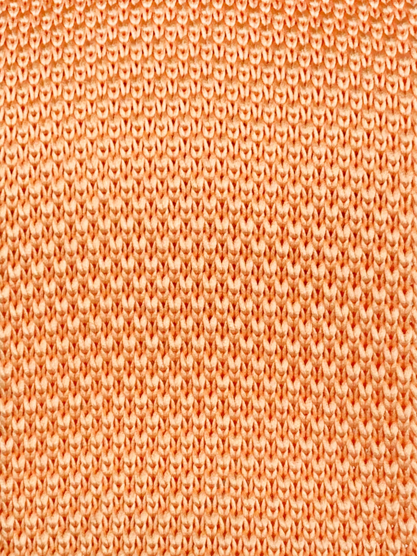 100% Polyester Square End Knitted Tie - Peach