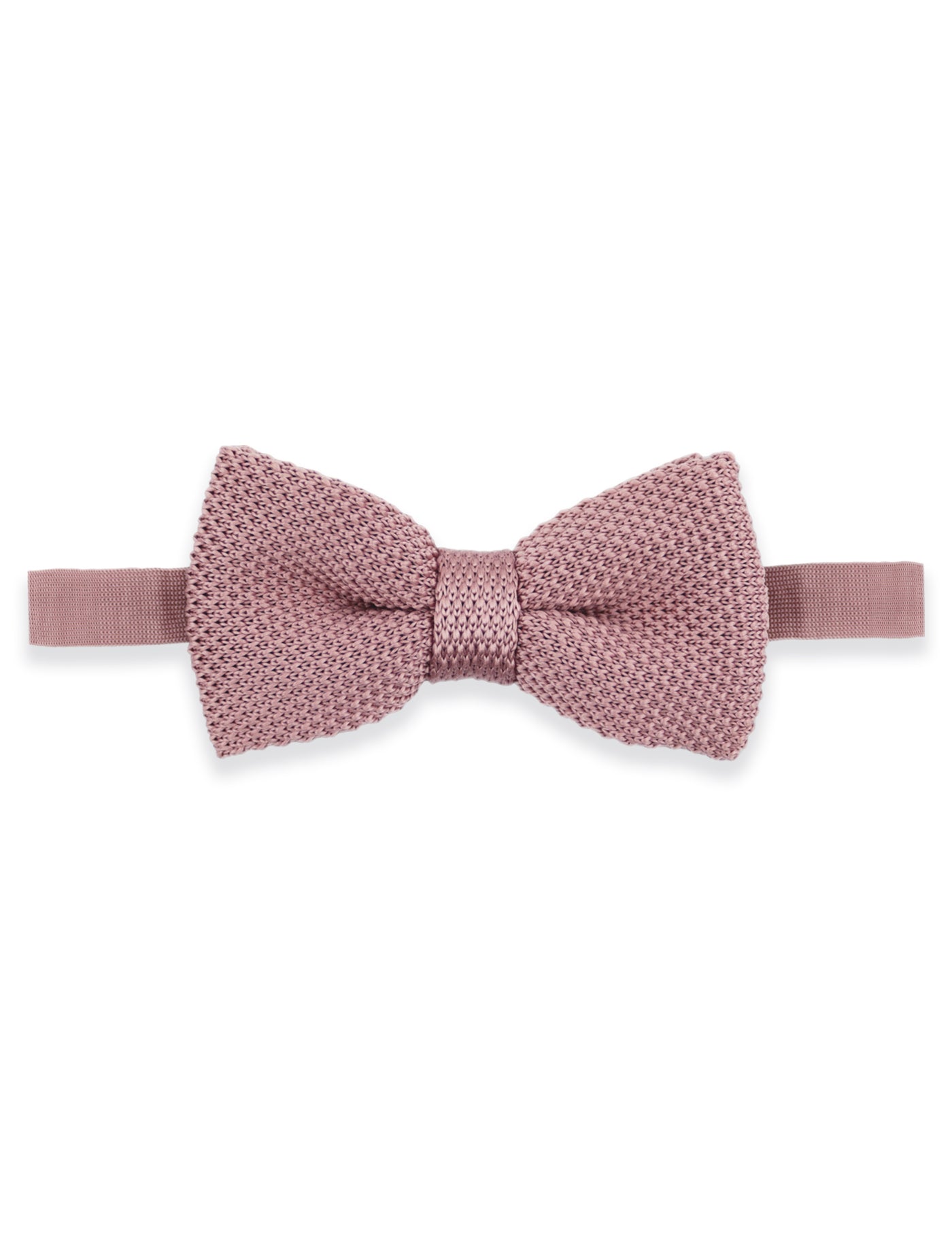 100% Polyester Square End Knitted Tie - Dusty Pink