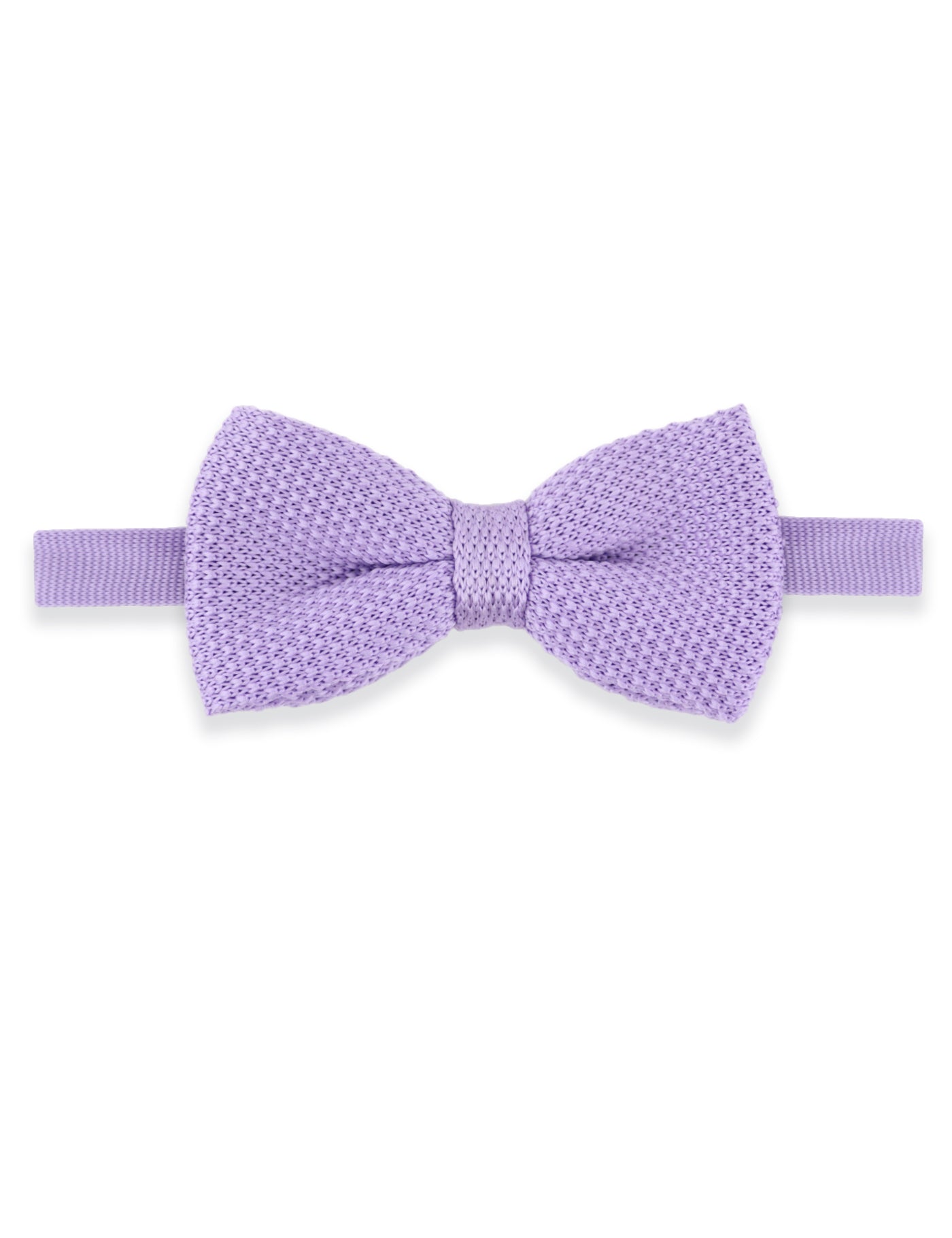 100% Polyester Diamond End Knitted Tie - Pastel Purple