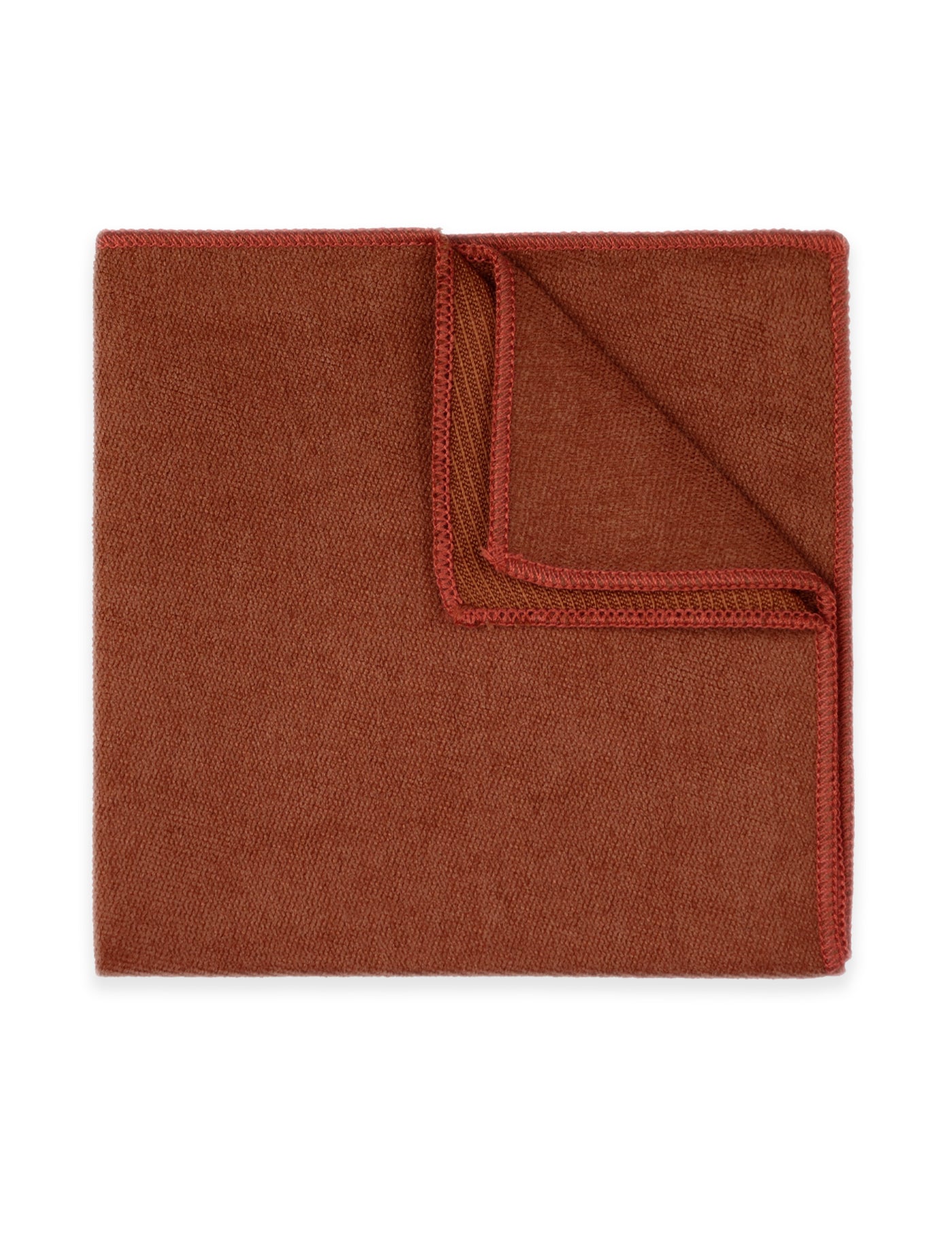 100% Brushed Cotton Tie - Burnt Orange