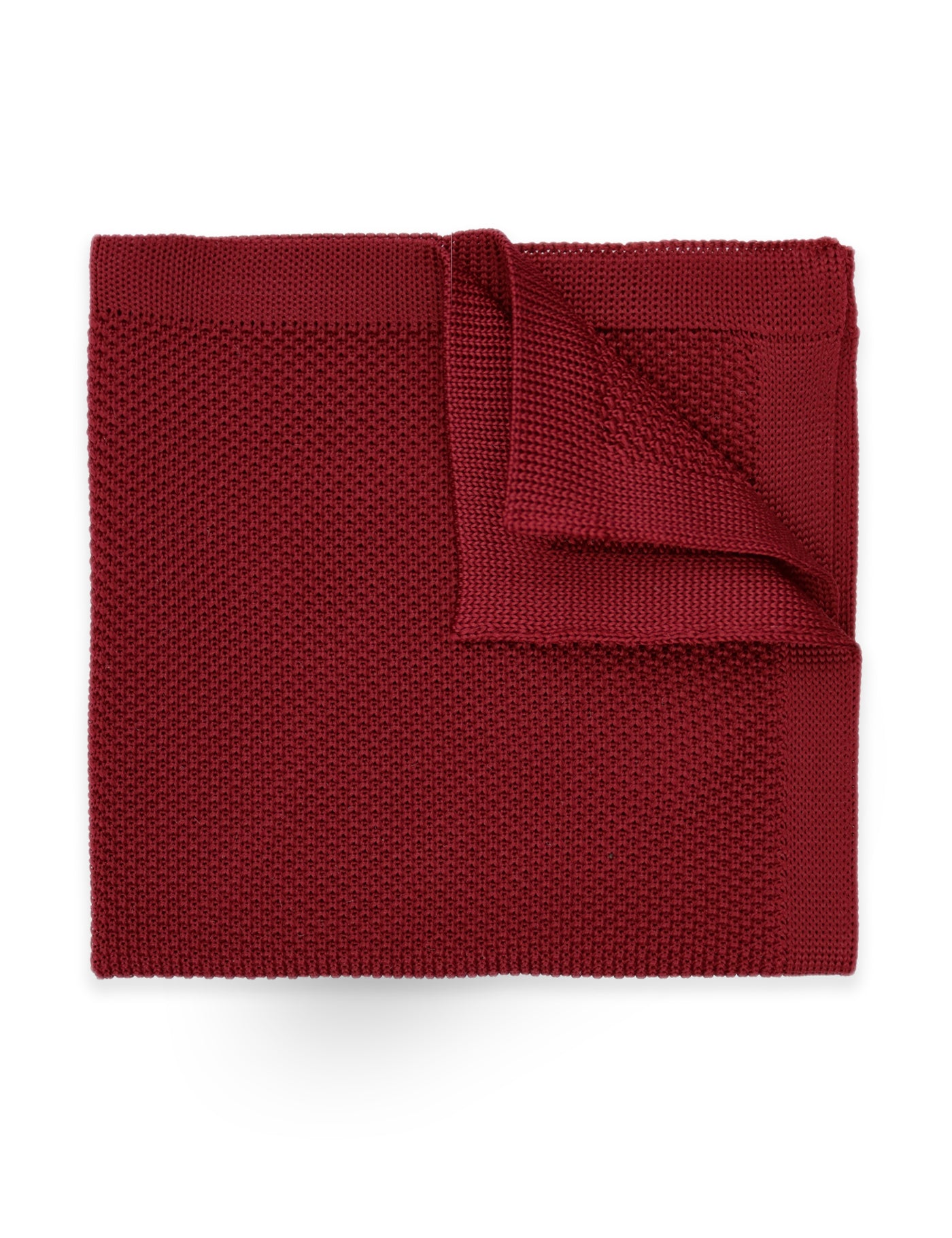 100% Polyester Diamond End Knitted Tie - Red