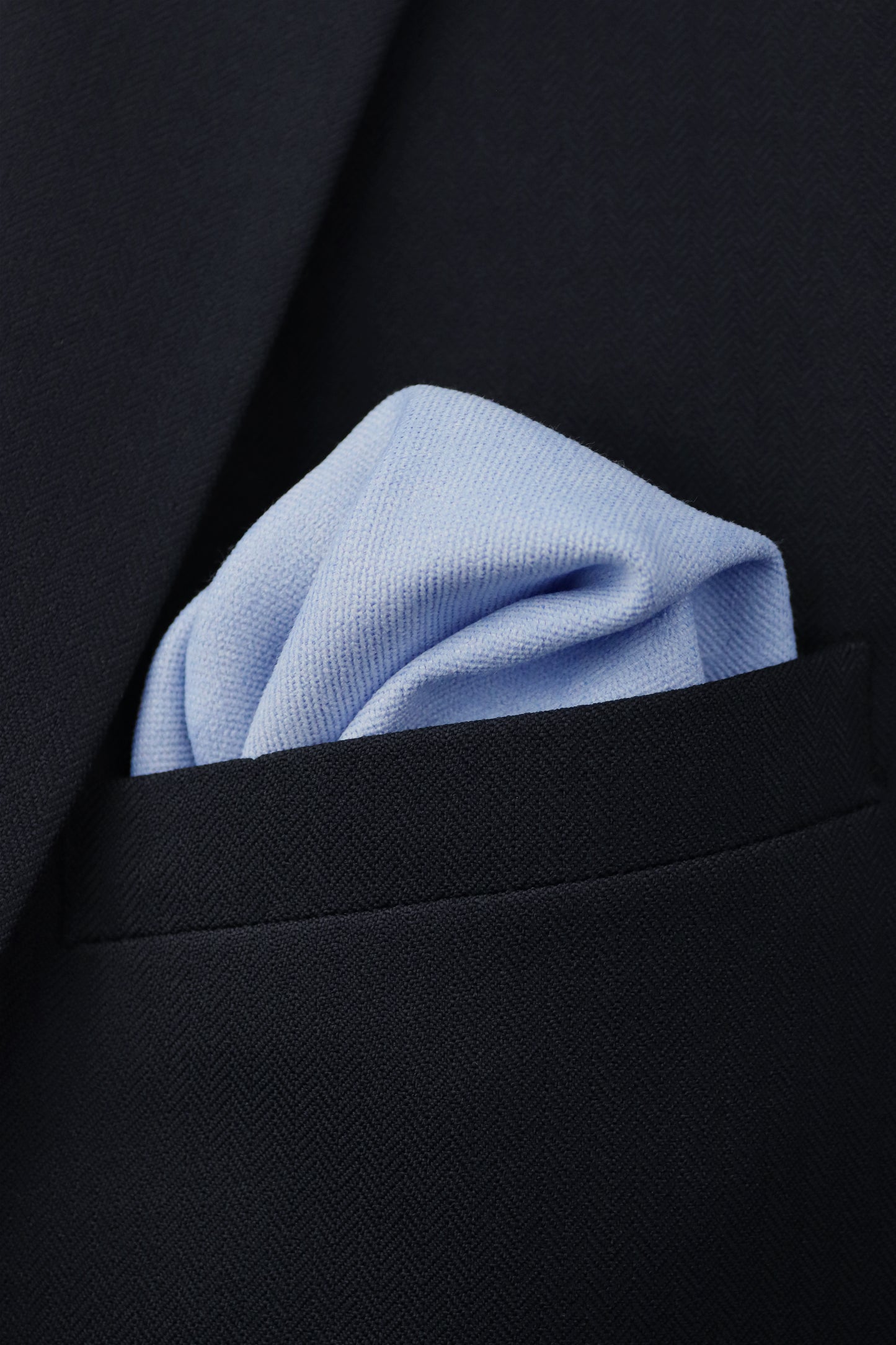 100% Brushed Cotton Tie - Light Blue