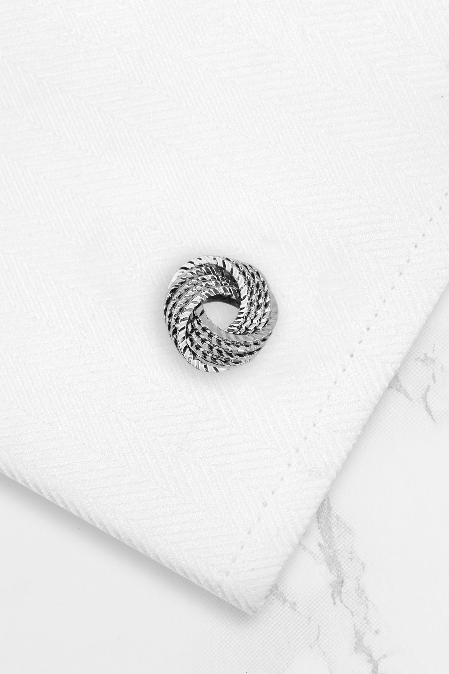 Cufflinks - Silver Knot