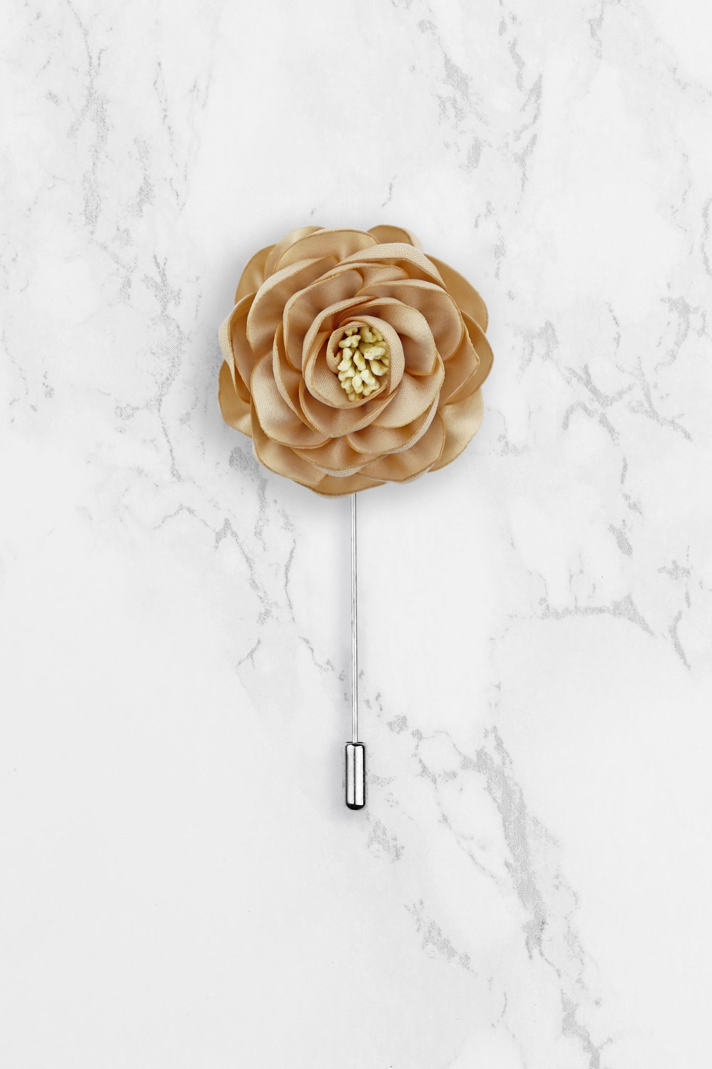 Flower Lapel Pin - Peach