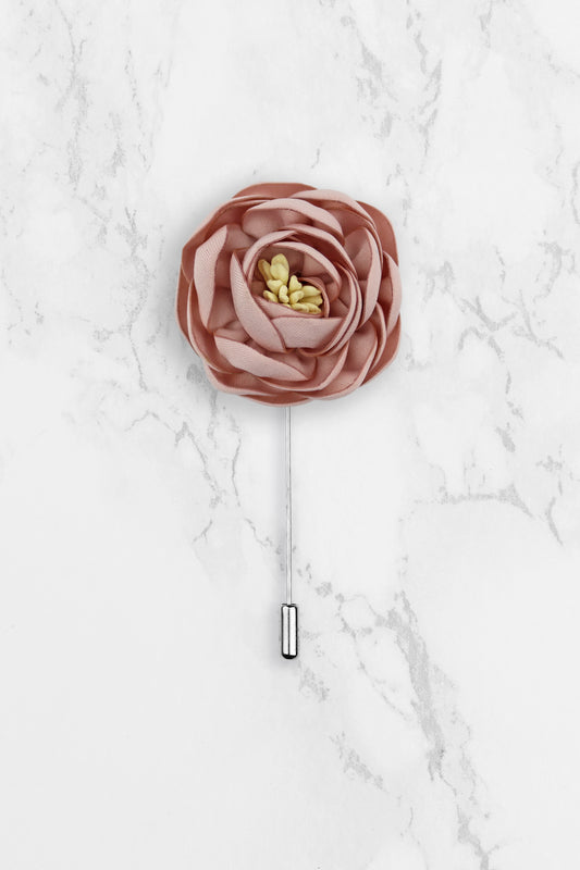 Flower Lapel Pin - Pink