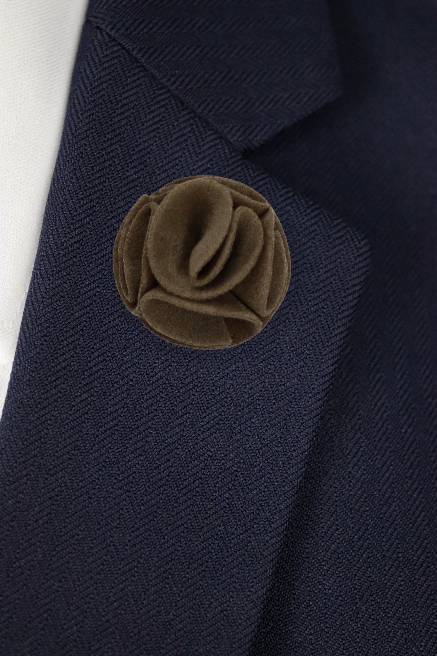 Lapel Flower - Brown