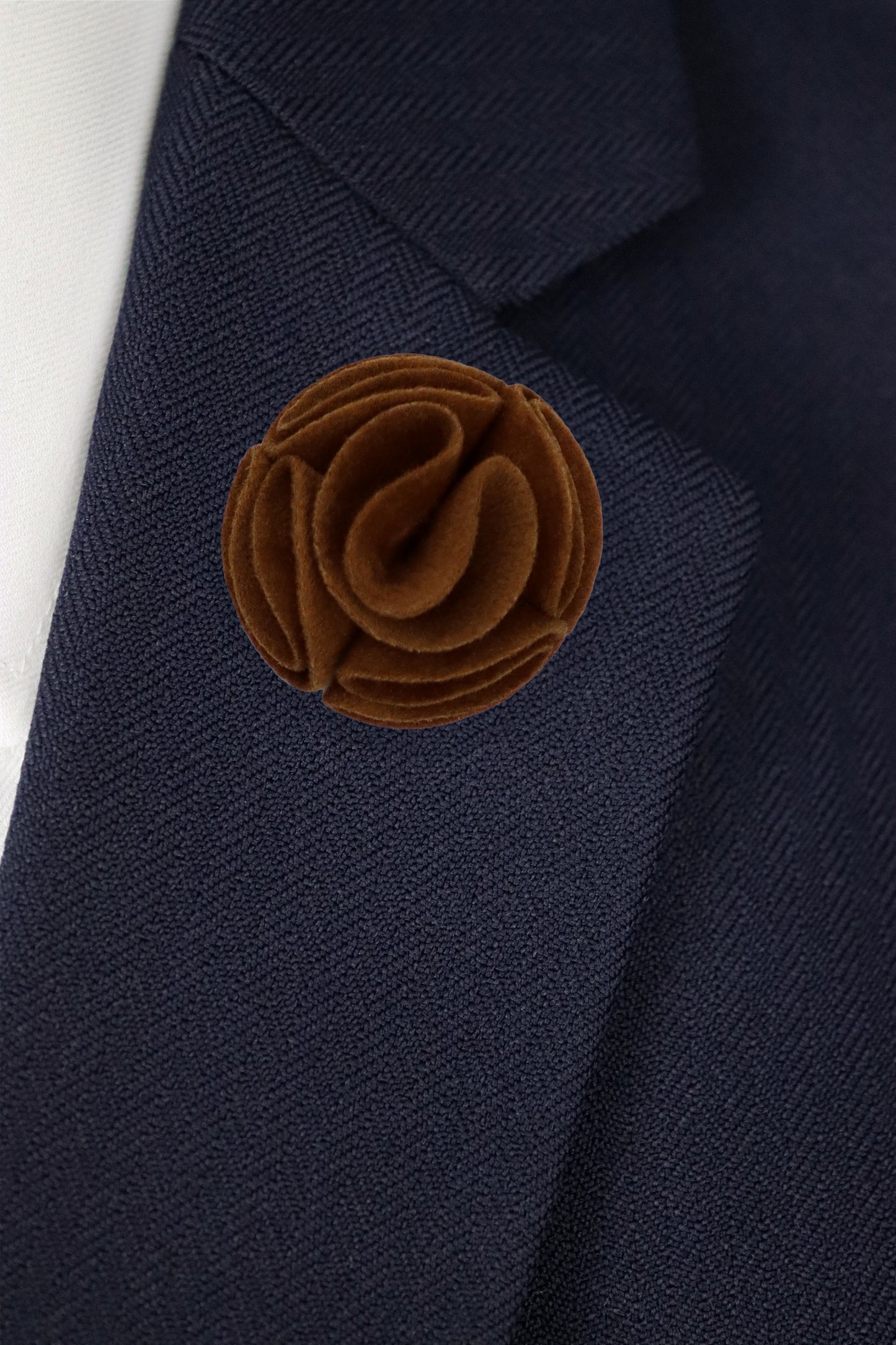 Lapel Flower - Light Brown