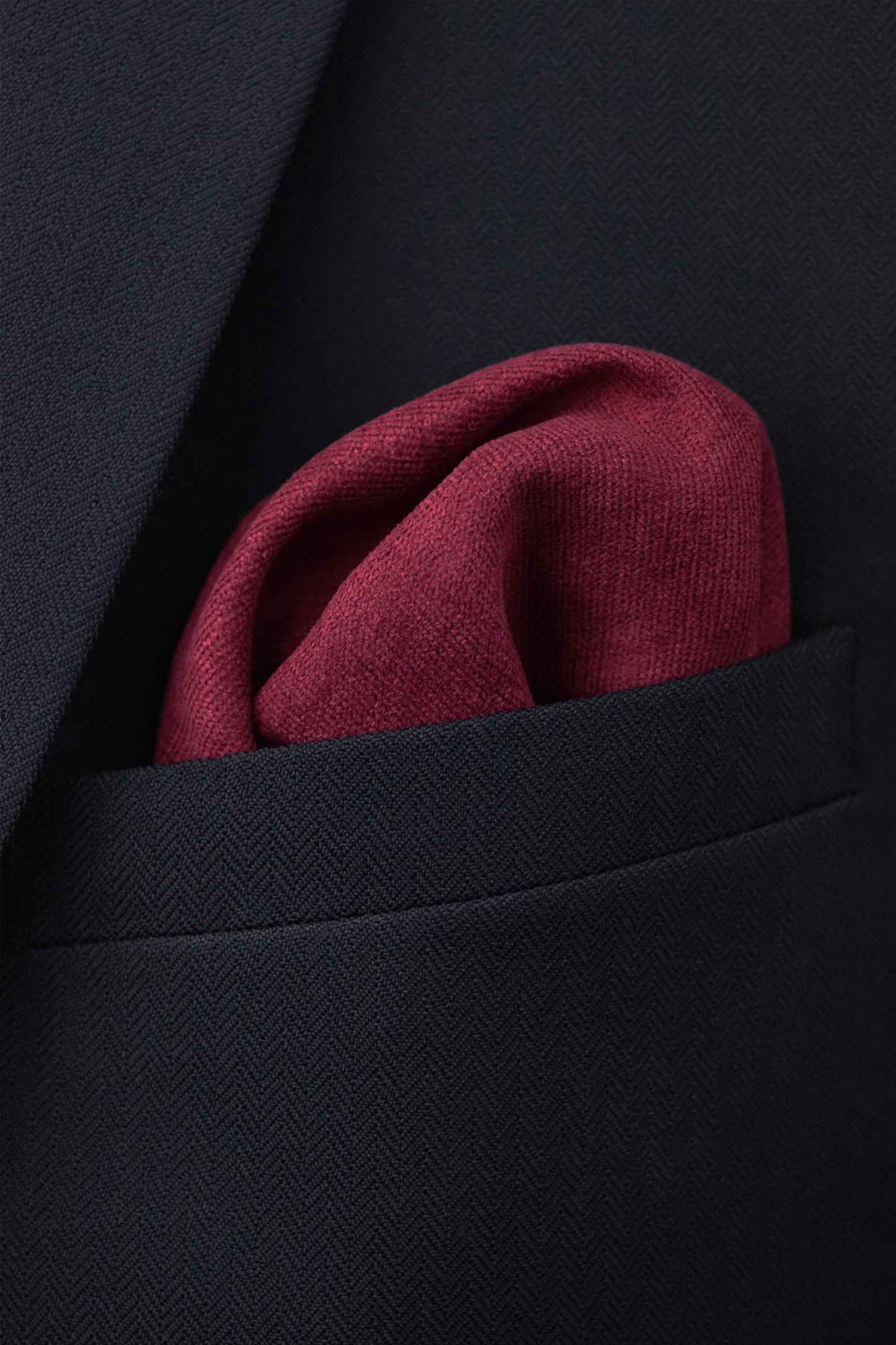 100% Brushed Cotton Bow Tie - Burgundy Red